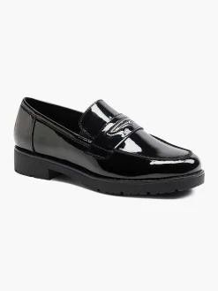 Graceland Zwarte Loafer Lak-Dames Instappers