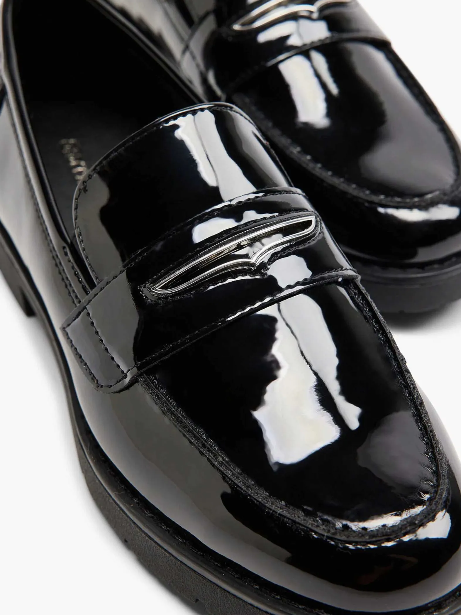 Graceland Zwarte Loafer Lak-Dames Instappers