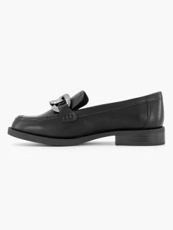 Graceland Zwarte Loafer Sierketting-Dames Instappers