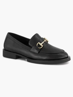 Graceland Zwarte Loafer Sierketting-Dames Instappers
