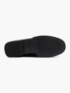 Graceland Zwarte Loafer Sierketting-Dames Instappers
