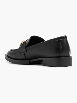 Graceland Zwarte Loafer Sierketting-Dames Instappers