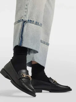 Graceland Zwarte Loafer Sierketting-Dames Instappers