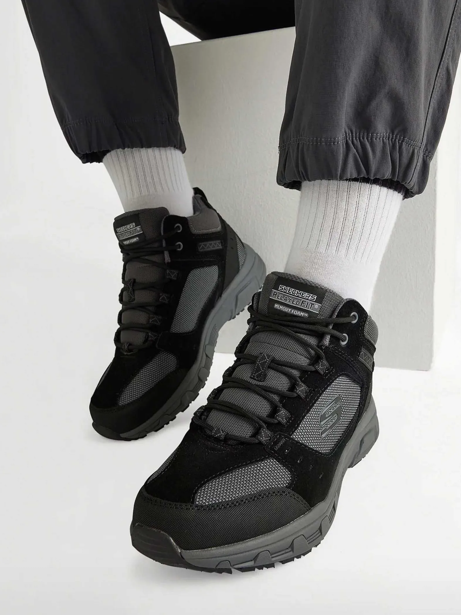 Skechers Zwarte Oak Canyon - Ironhide-Heren Sneakers