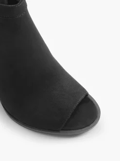 Graceland Zwarte Peep Toe Sandalette-Dames Sandalen
