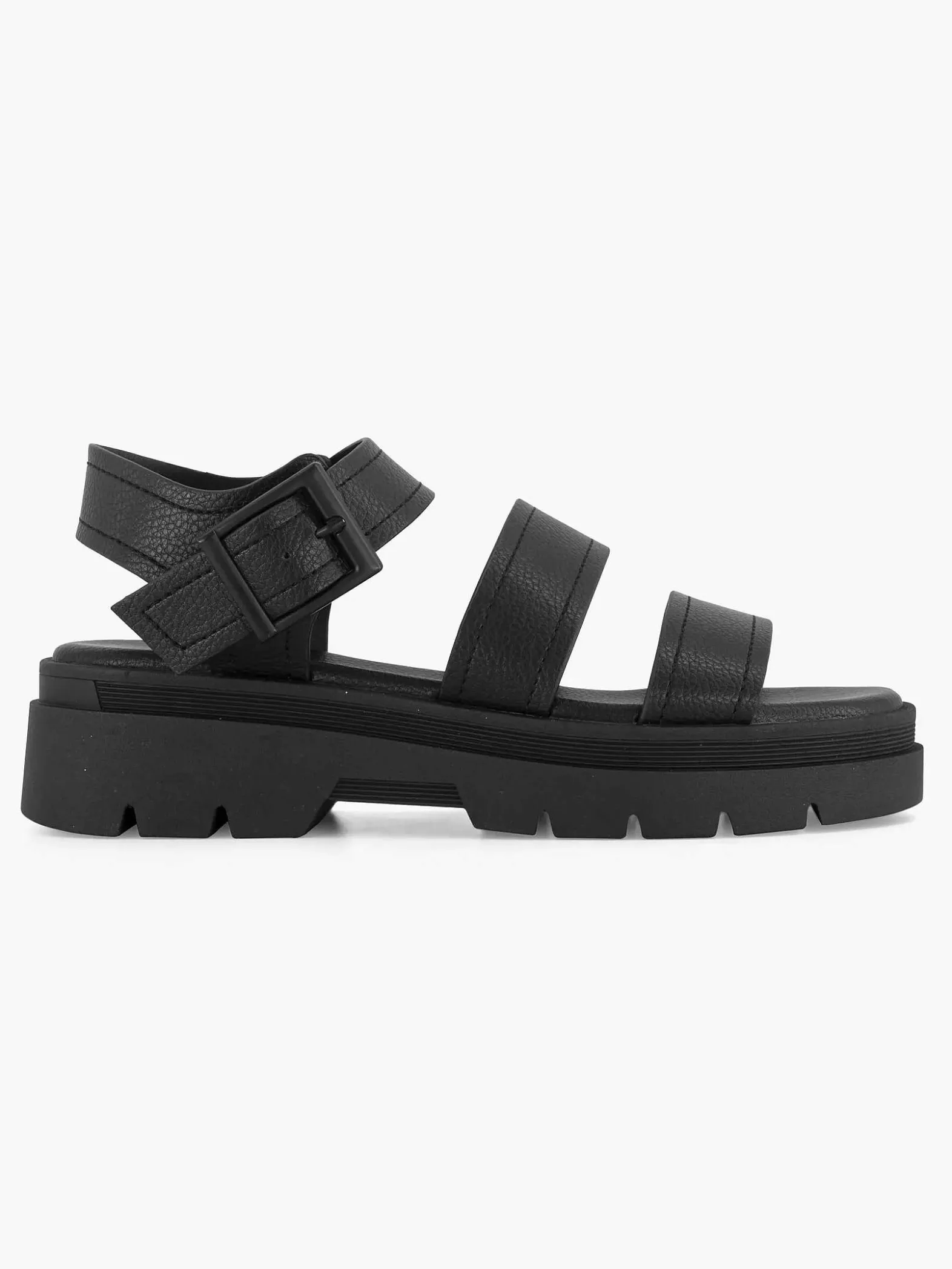 Oxmox Zwarte Platform Sandaal-Dames Sandalen