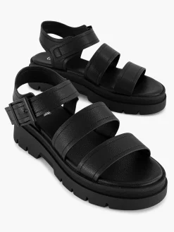 Oxmox Zwarte Platform Sandaal-Dames Sandalen