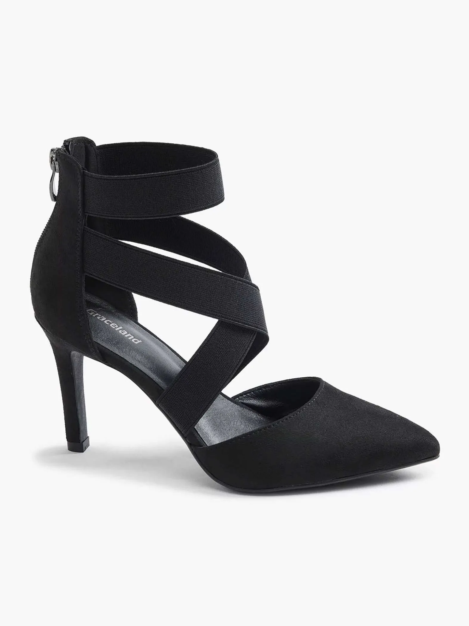 Graceland Zwarte Pump Elastiek-Dames Pumps