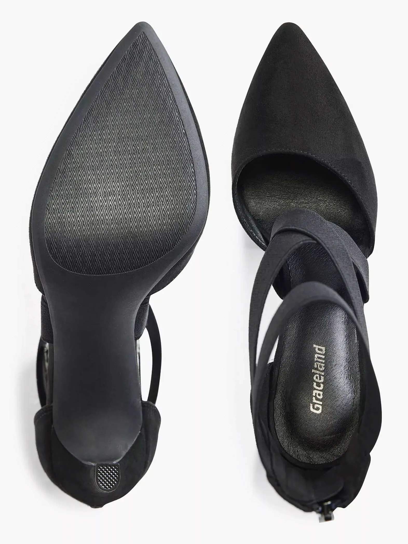 Graceland Zwarte Pump Elastiek-Dames Pumps