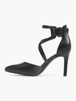 Graceland Zwarte Pump Gespsluiting-Dames Hoge Hakken