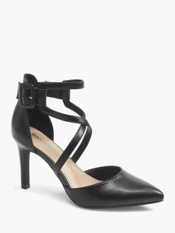 Graceland Zwarte Pump Gespsluiting-Dames Hoge Hakken