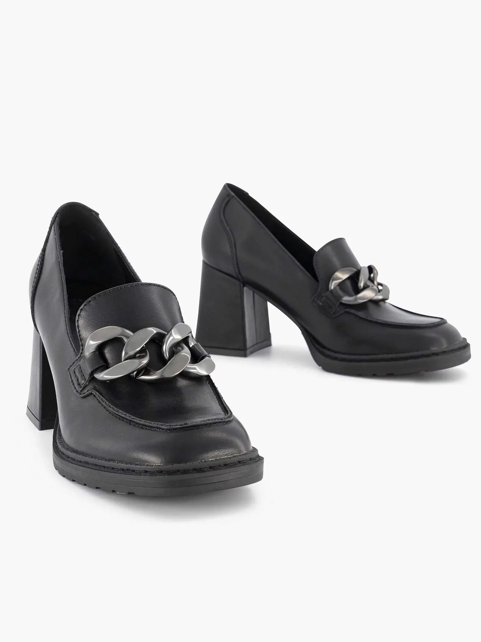 Oxmox Zwarte Pump Sierketting-Dames Pumps