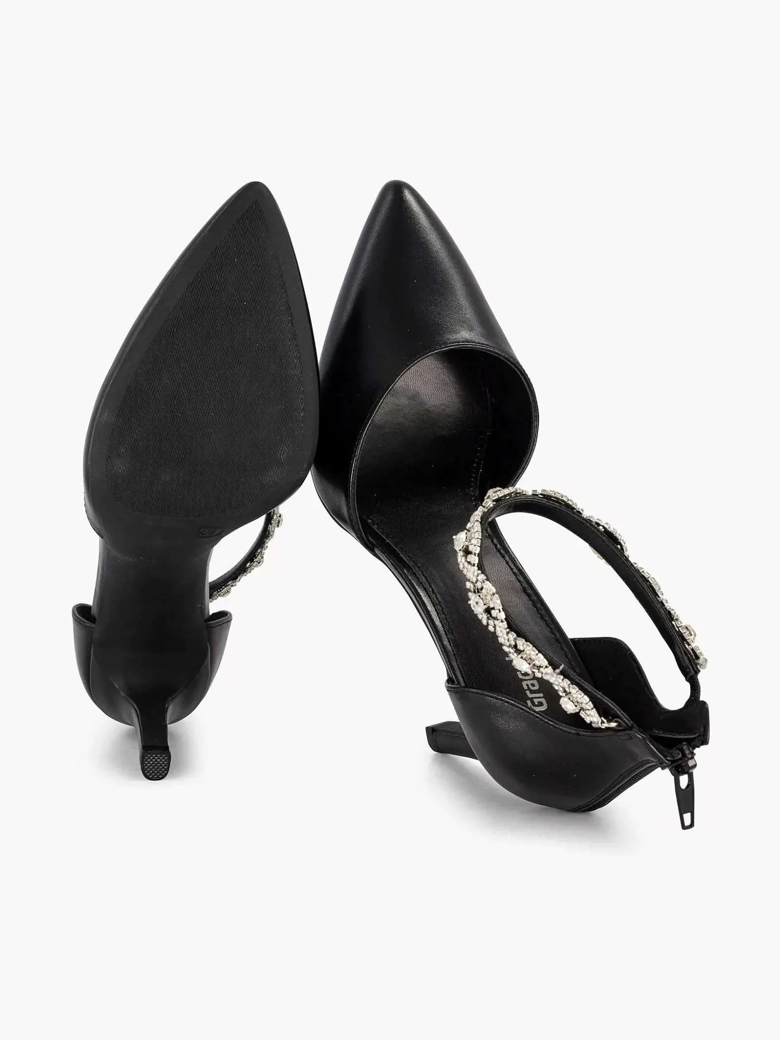 Graceland Zwarte Pump Steentjes-Dames Pumps