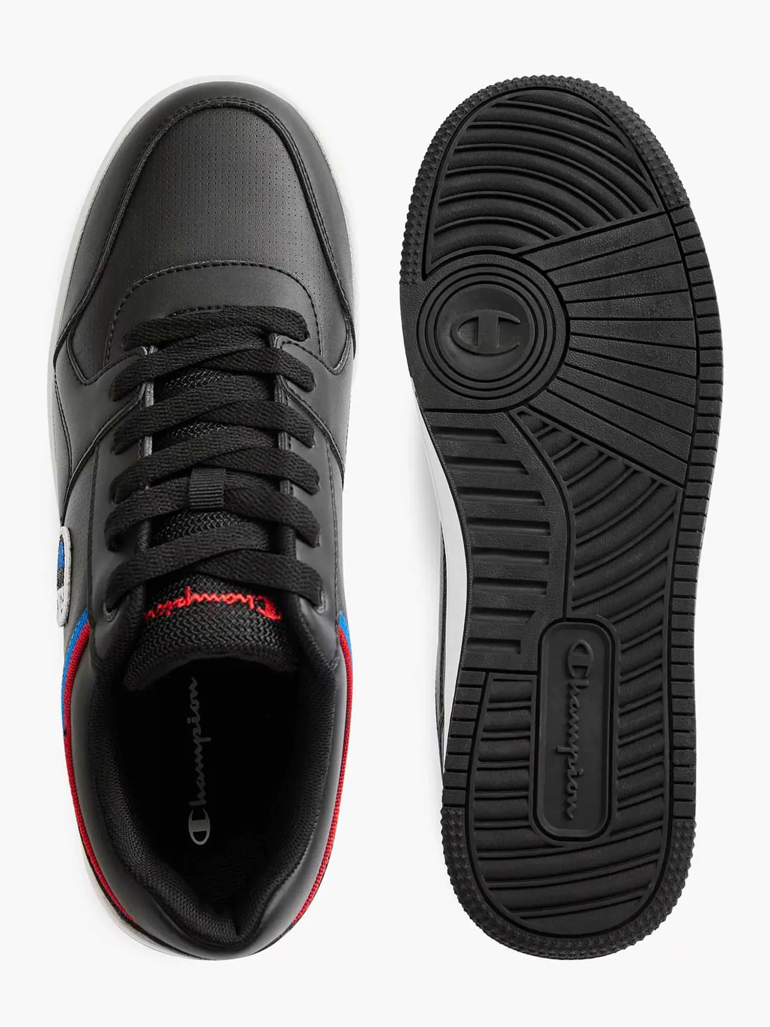 Champion Zwarte Rebound Low-Heren Sneakers