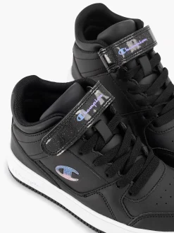 Champion Zwarte Rebound Vintage Mid G-Kinderen Jongensschoenen