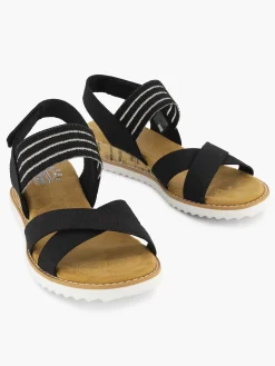 Skechers Zwarte Sandaal-Dames Sandalen
