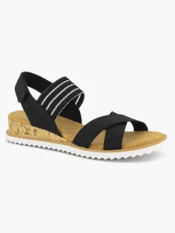Skechers Zwarte Sandaal-Dames Sandalen