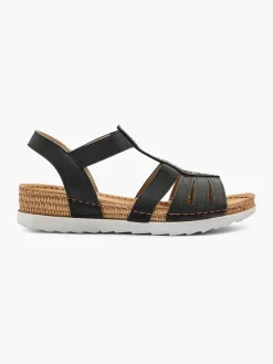 Easy Street Zwarte Sandaal-Dames Comfort Schoenen
