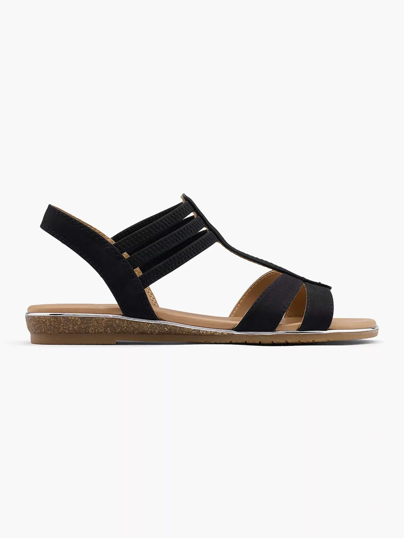 Graceland Zwarte Sandaal-Dames Sandalen