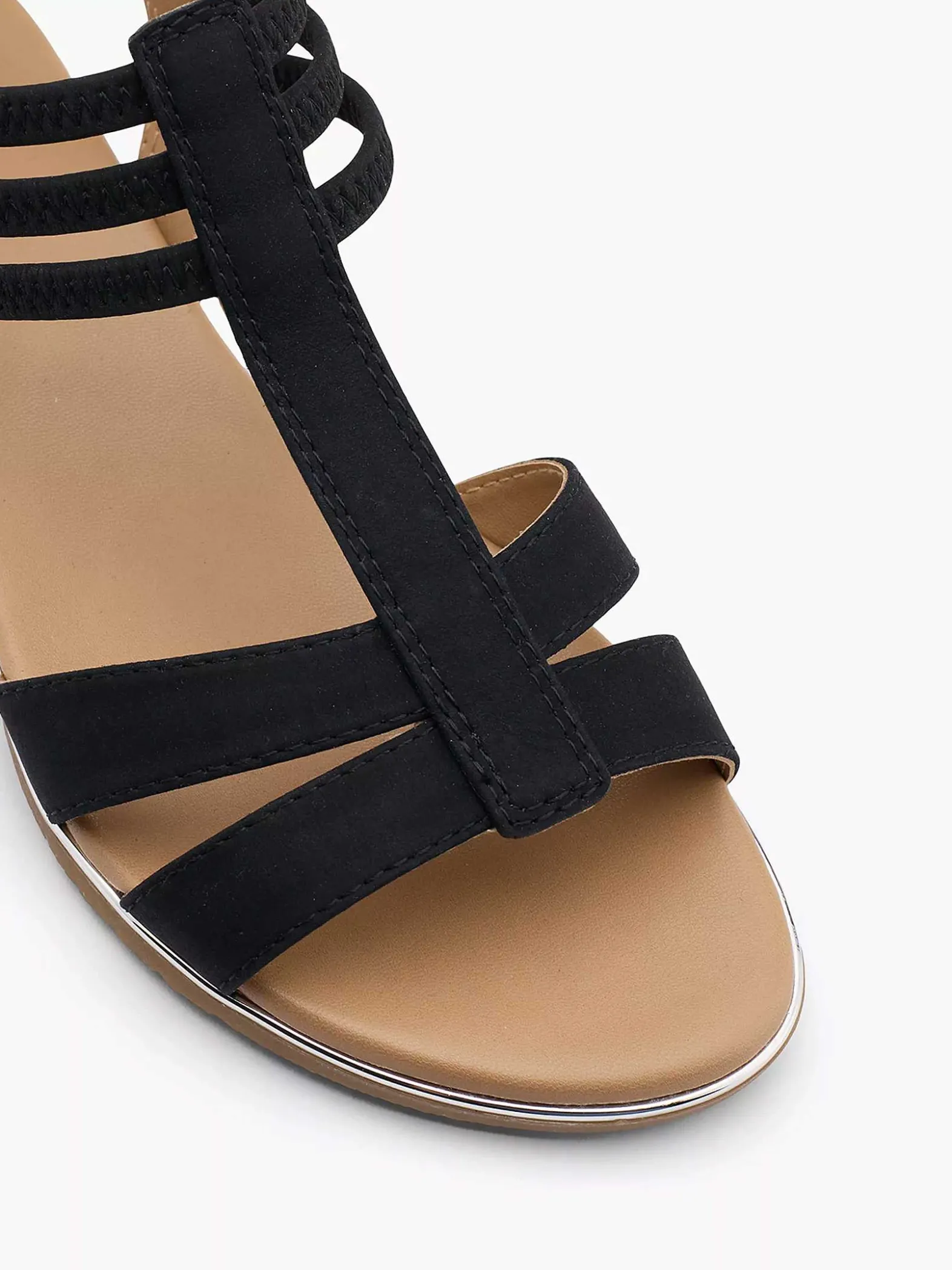 Graceland Zwarte Sandaal-Dames Sandalen