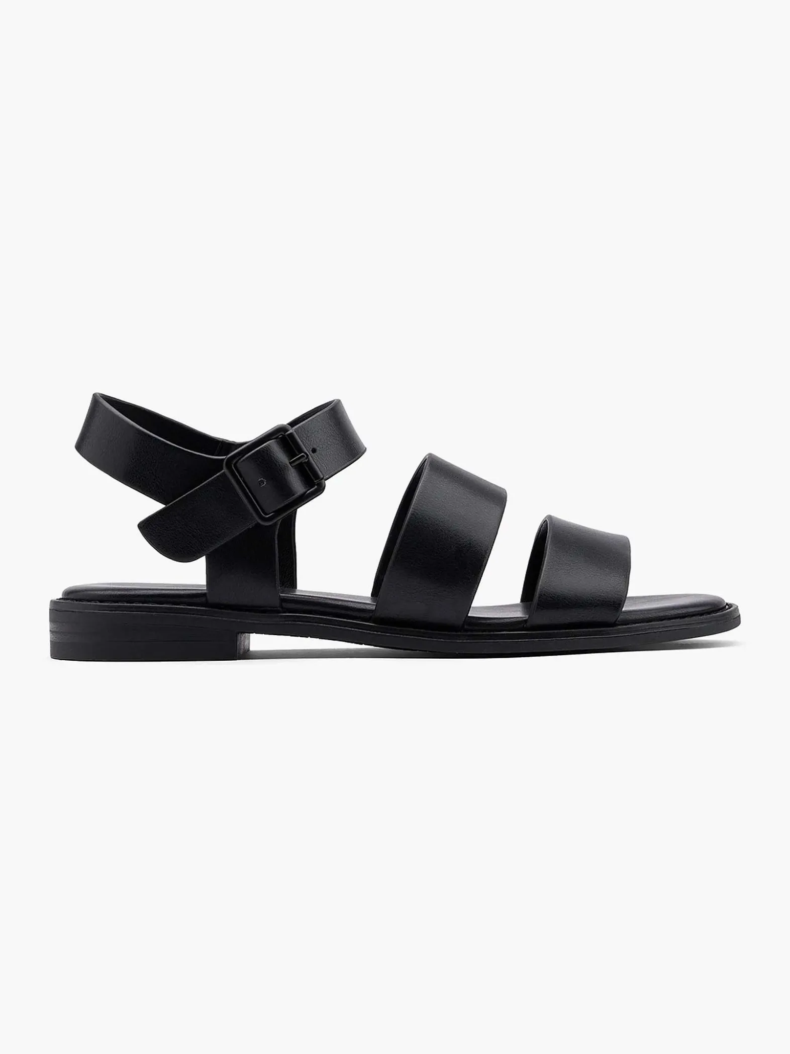 Graceland Zwarte Sandaal-Dames Sandalen
