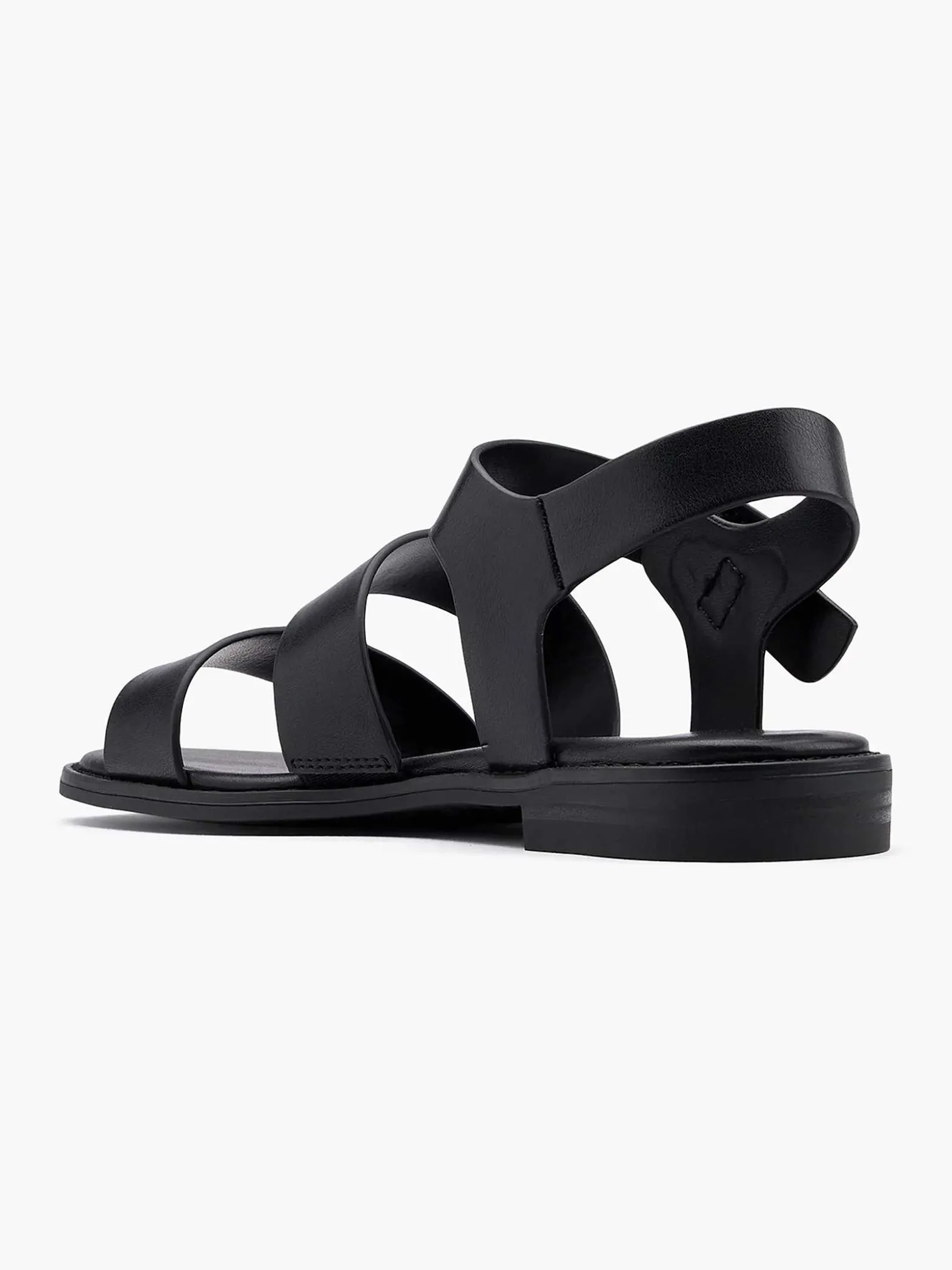 Graceland Zwarte Sandaal-Dames Sandalen