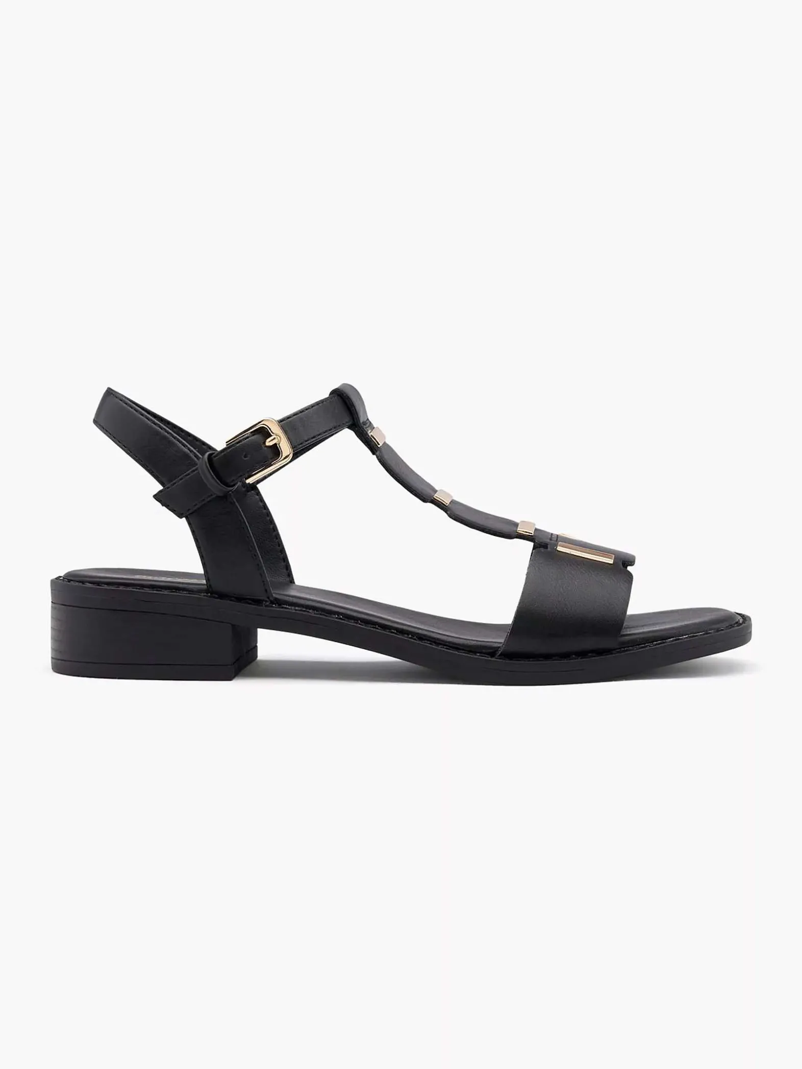 Graceland Zwarte Sandaal-Dames Sandalen