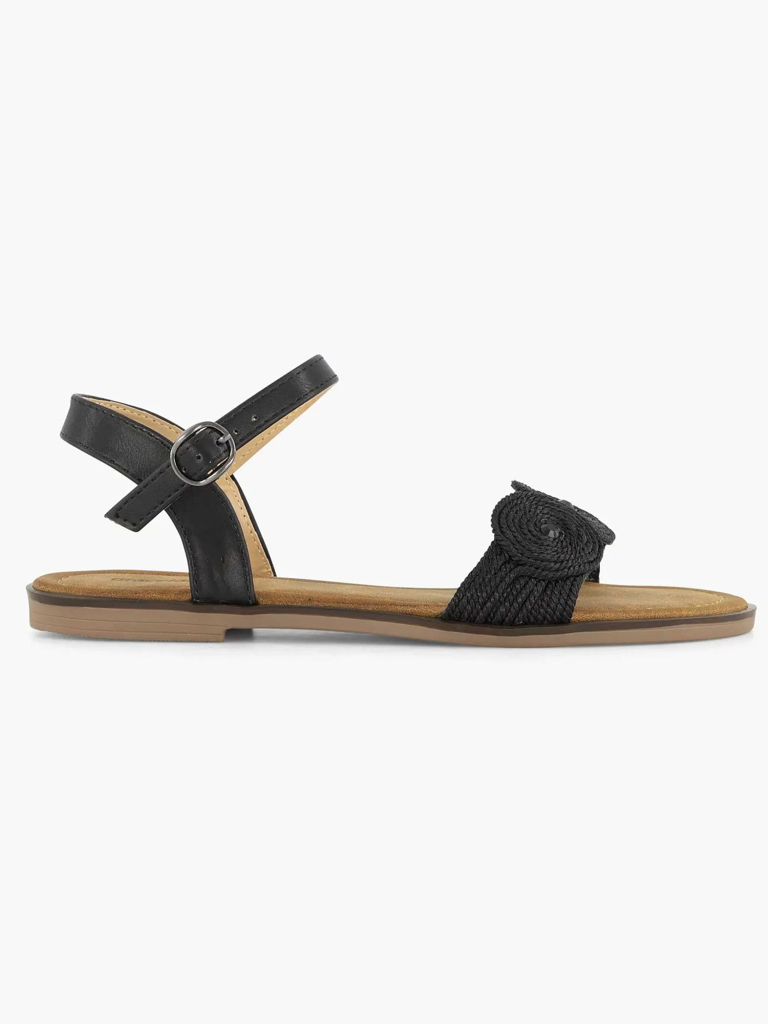 Graceland Zwarte Sandaal-Dames Sandalen