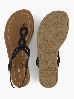 Graceland Zwarte Sandaal-Dames Sandalen