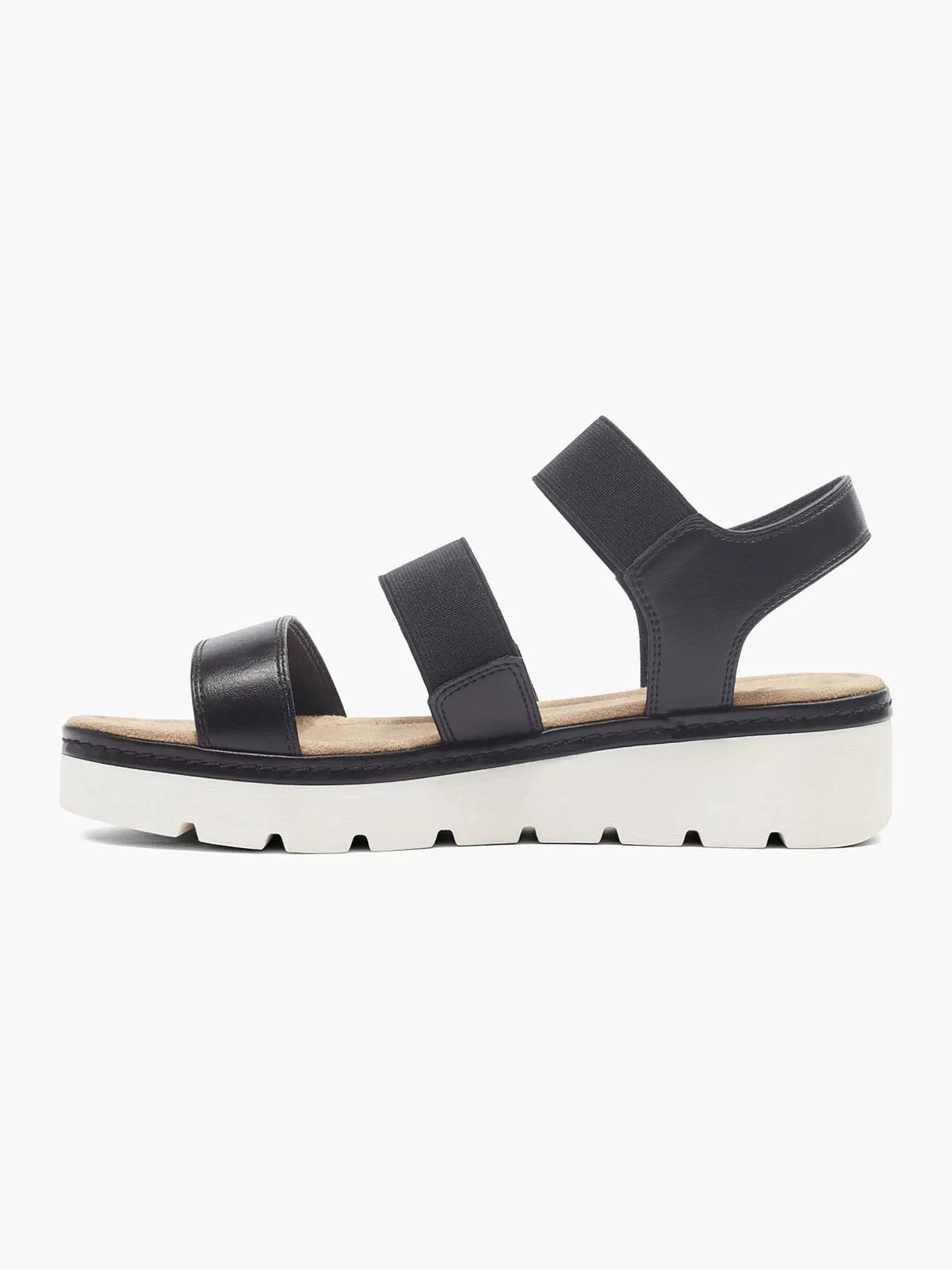 Esprit Zwarte Sandaal Elastisch-Dames Sandalen