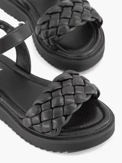 Oxmox Zwarte Sandaal Gevlochten-Kinderen Jongensschoenen