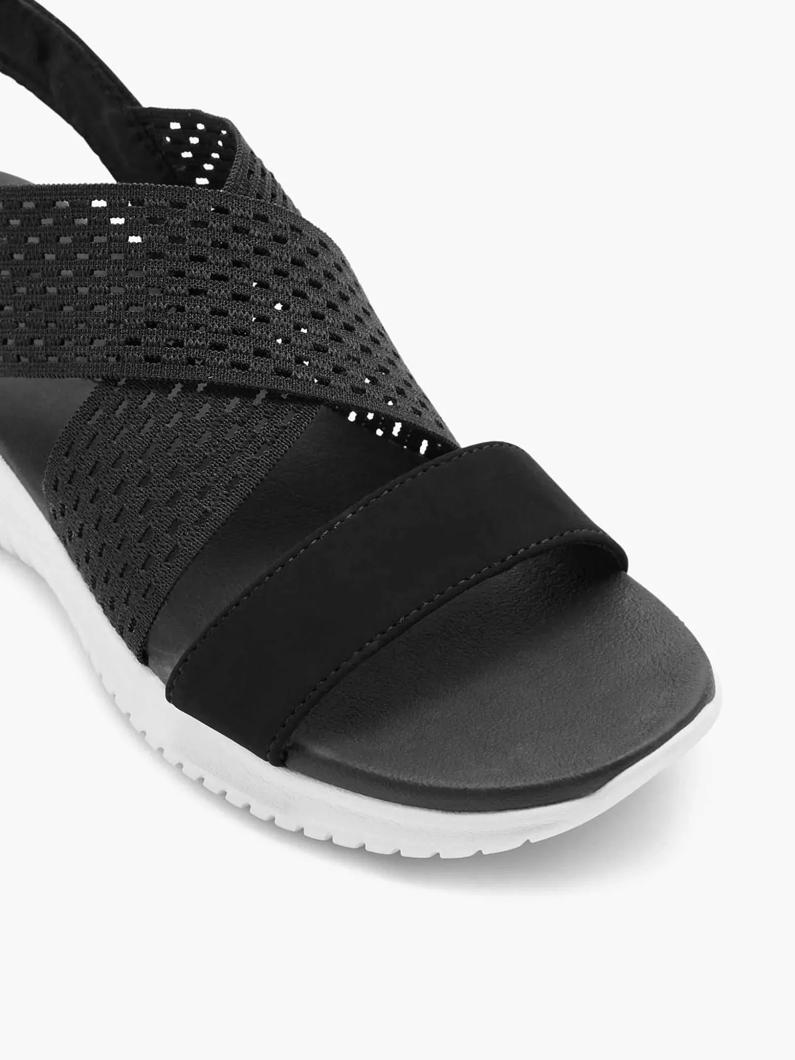 Skechers Zwarte Sandalen Neon Star-Dames Sandalen