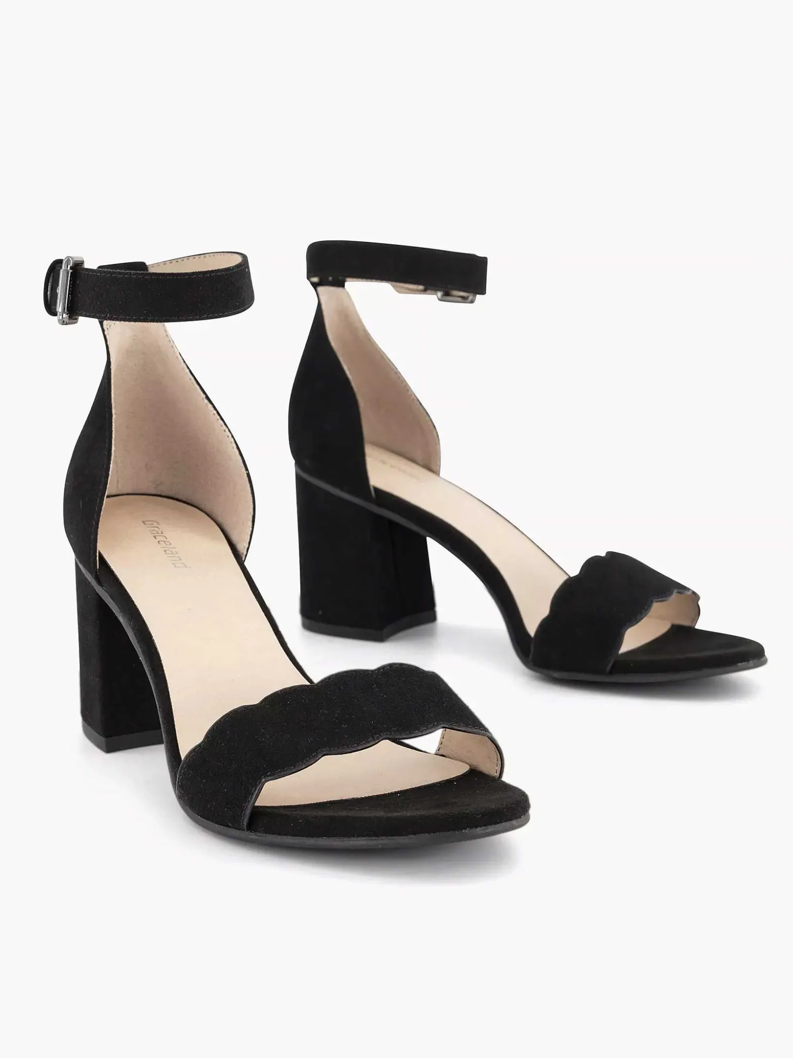 Graceland Zwarte Sandalette-Dames Sandalen