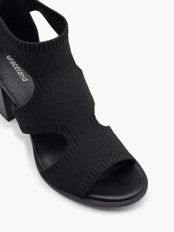 Graceland Zwarte Sandalette-Dames Sandalen