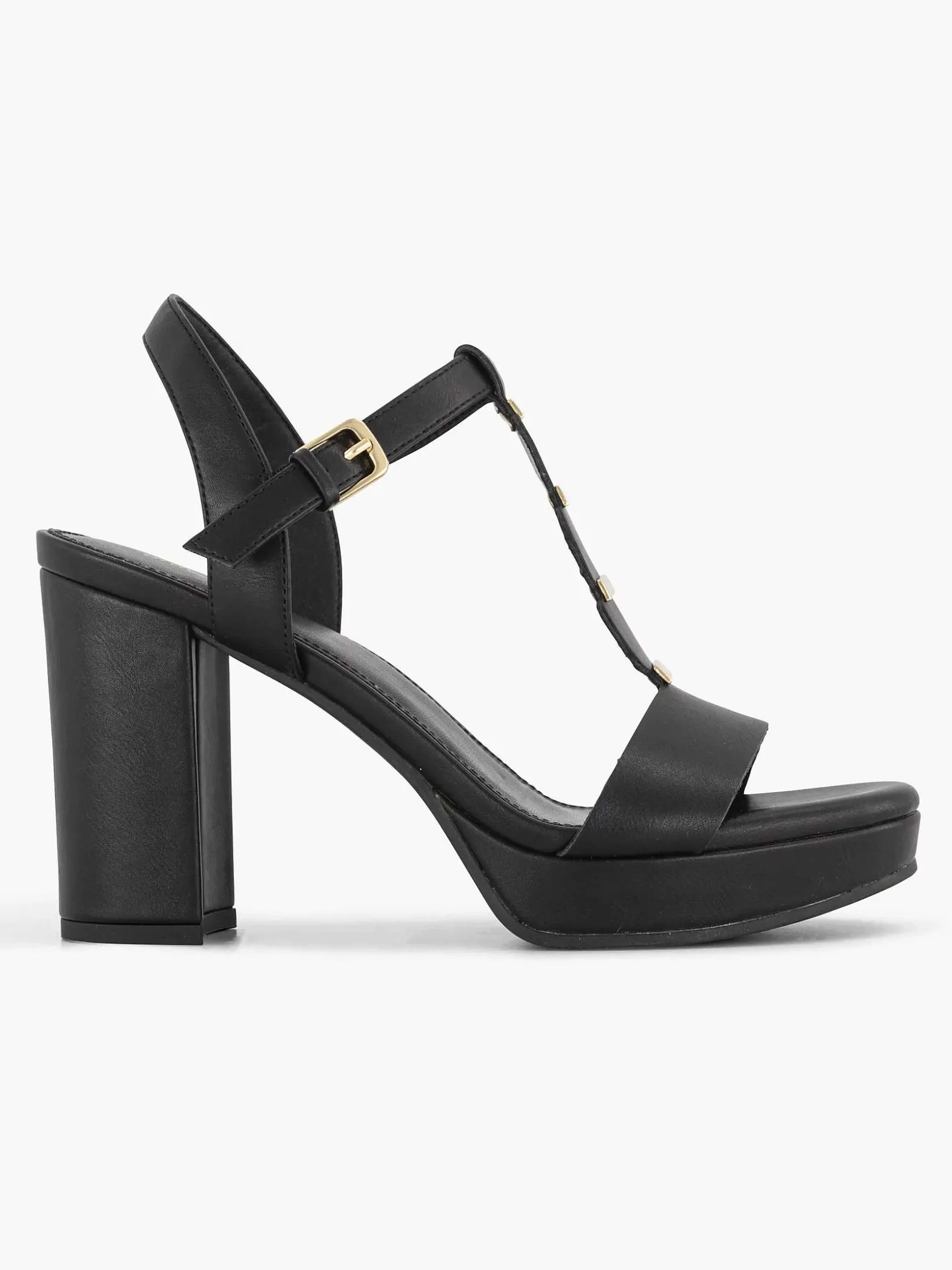 Graceland Zwarte Sandalette-Dames Sandalen
