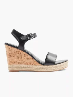 Graceland Zwarte Sandalette-Dames Hoge Hakken