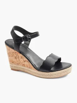 Graceland Zwarte Sandalette-Dames Hoge Hakken