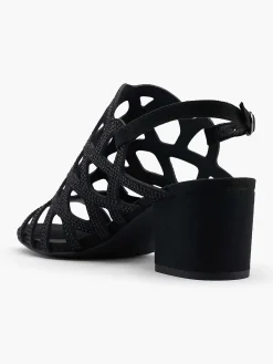 Graceland Zwarte Sandalette-Dames Sandalen