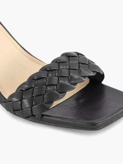 Graceland Zwarte Sandalette Gevlochten-Dames Sandalen