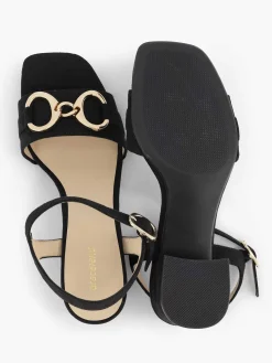 Graceland Zwarte Sandalette Sierketting-Dames Sandalen