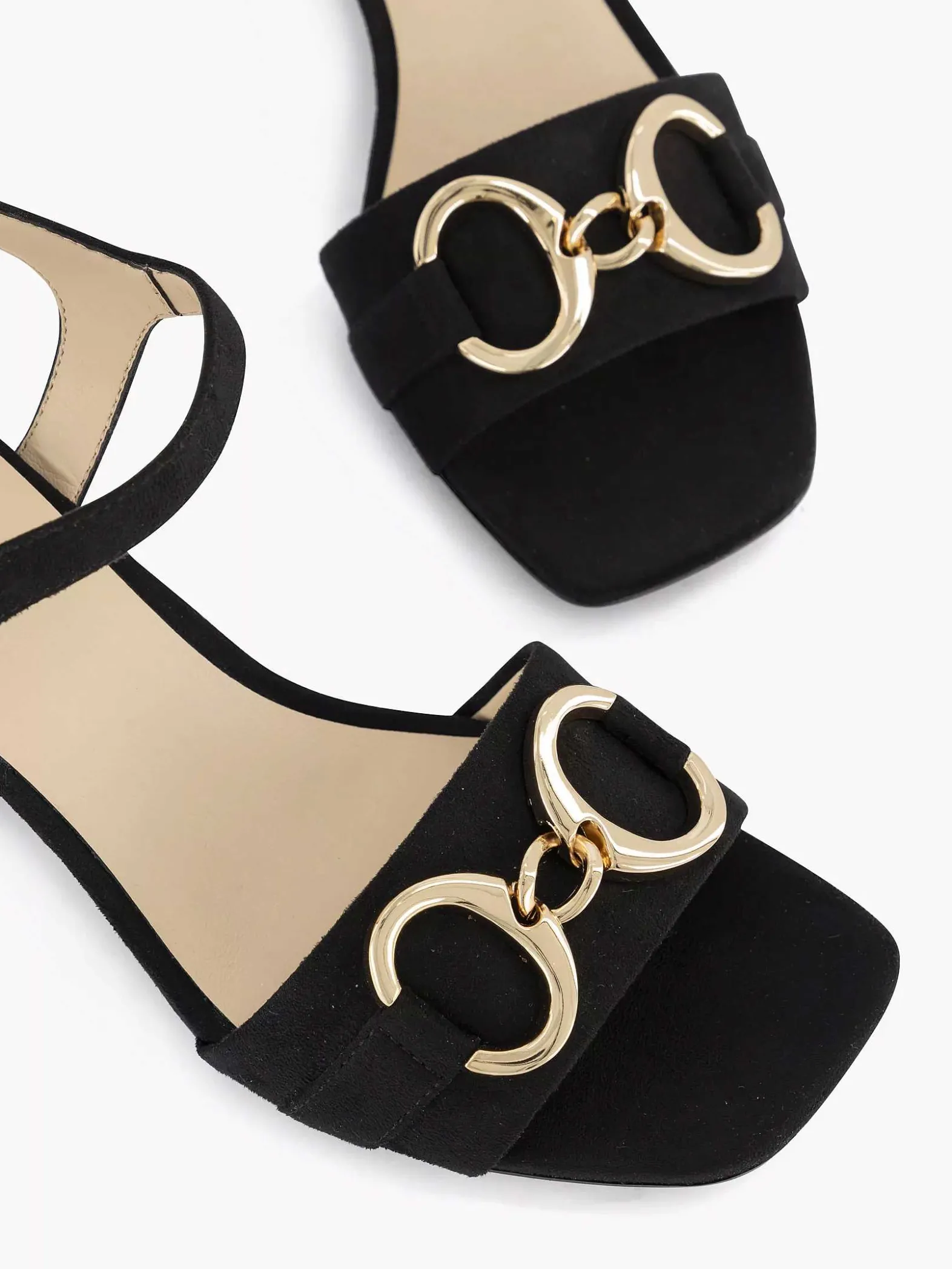 Graceland Zwarte Sandalette Sierketting-Dames Sandalen