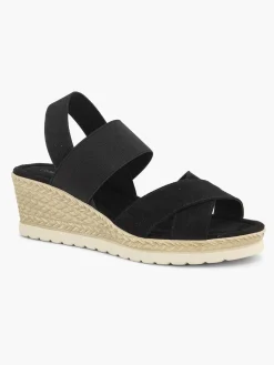Graceland Zwarte Sandalette Sleehak-Dames Sandalen