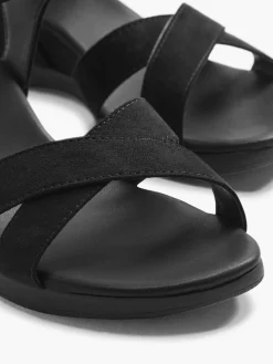 Graceland Zwarte Sandalette Sleehak-Dames Sandalen