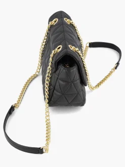 Graceland Zwarte Schoudertas Doorgestikt-Dames Online Exclusive Accessoires