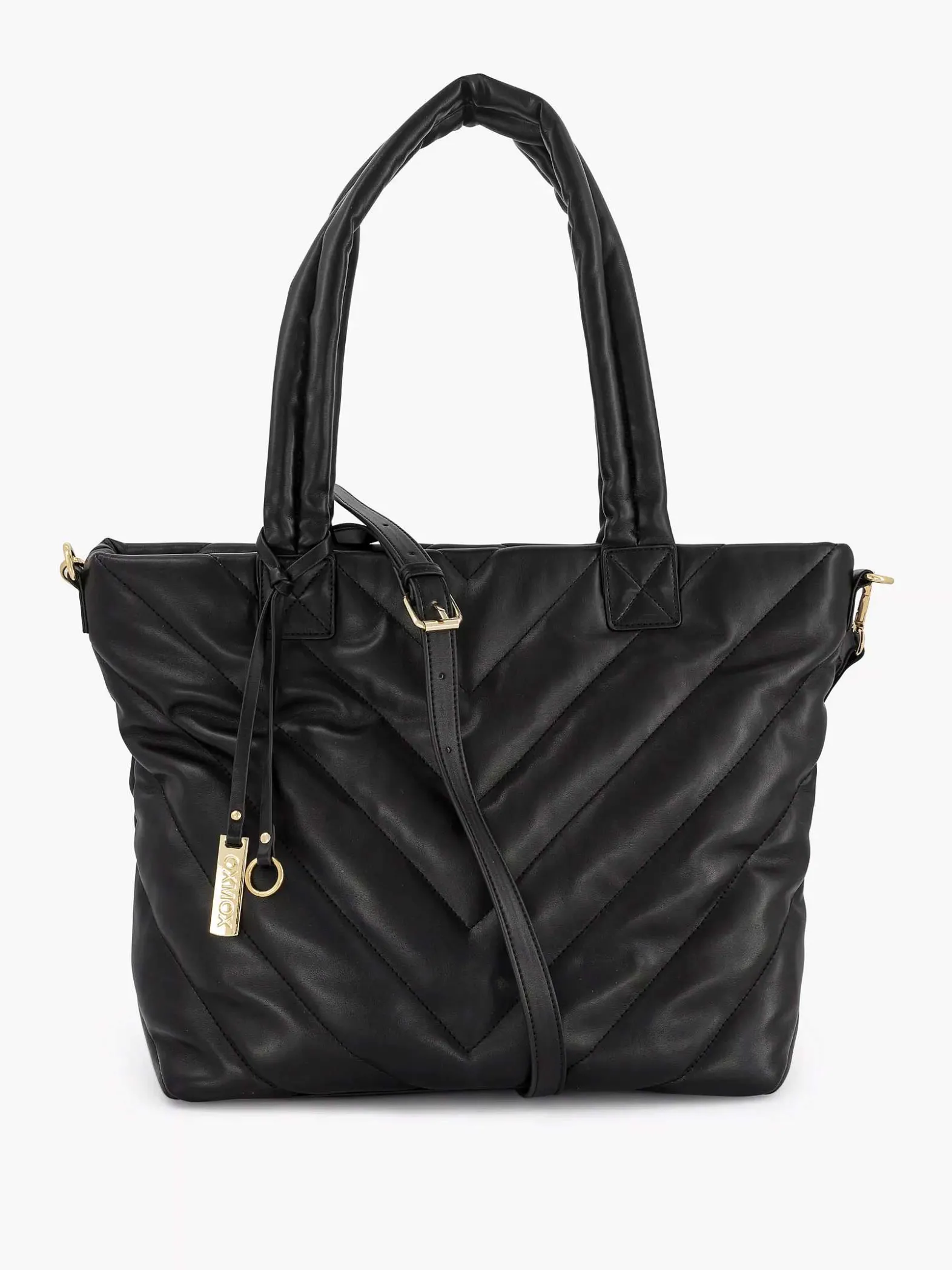 Graceland Zwarte Schoudertas Doorgestikt-Dames Online Exclusive Accessoires