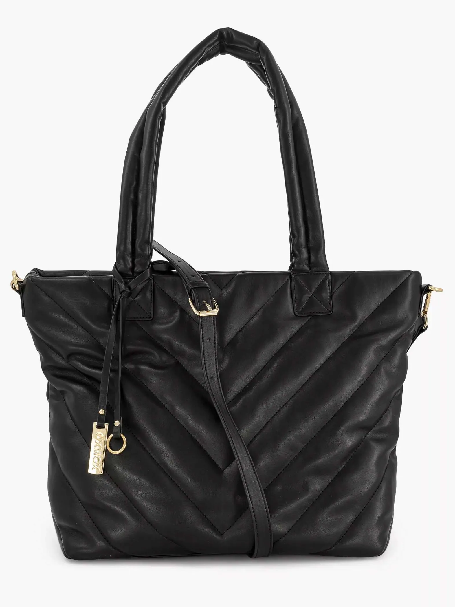 Graceland Zwarte Schoudertas Doorgestikt-Dames Online Exclusive Accessoires