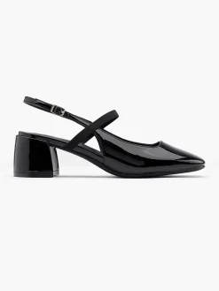Graceland Zwarte Slingback-Dames Pumps