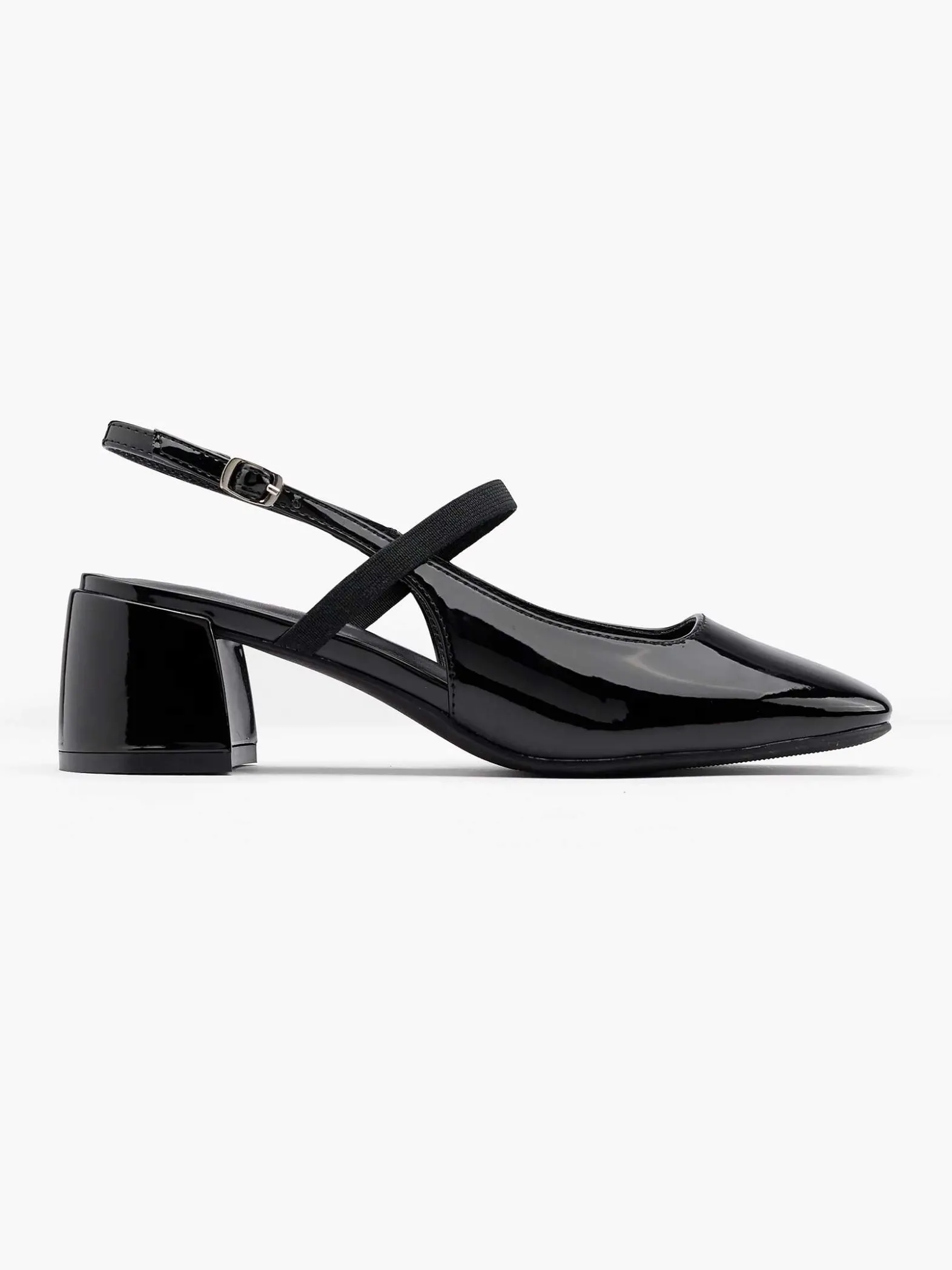 Graceland Zwarte Slingback-Dames Pumps