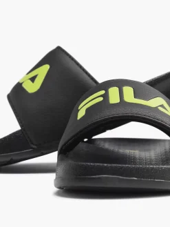 FILA Zwarte Slipper-Kinderen Jongensschoenen