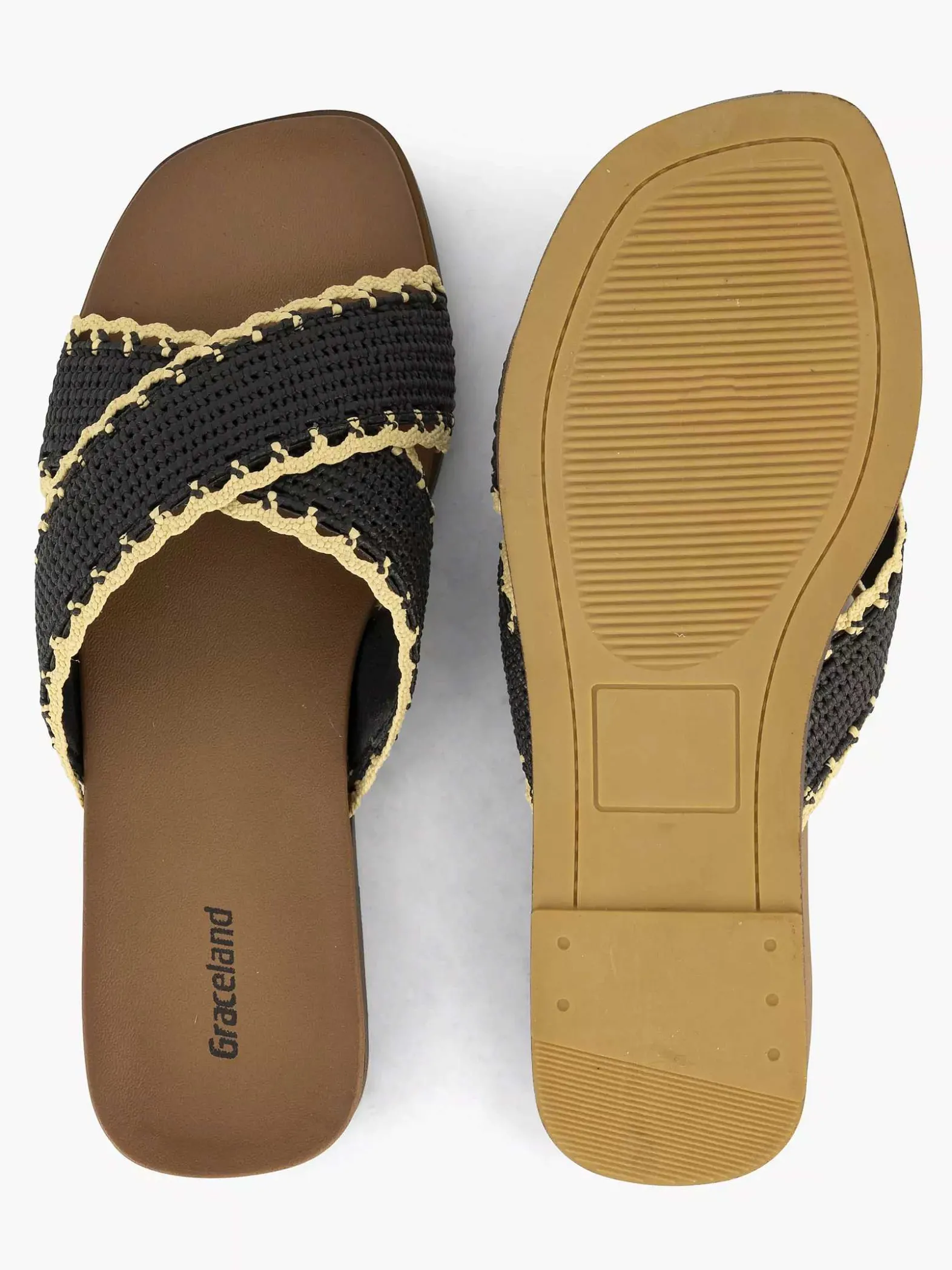 Graceland Zwarte Slipper-Dames Slippers